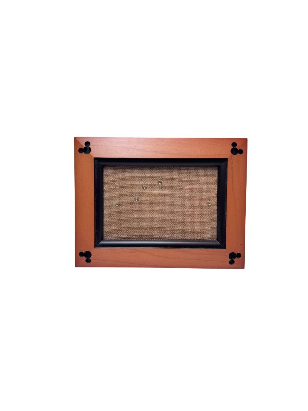 Vintage Disney Parks Mickey Mouse Wood Beveled Picture Frame 5 x7 Hidden Mickey